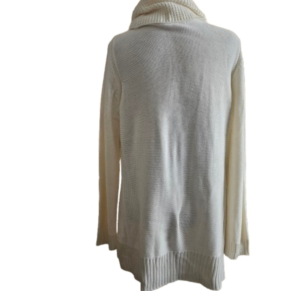 Calvin Klein Women's Cream Cowl Neck Sweater Tunic - Picture 4 of 9
